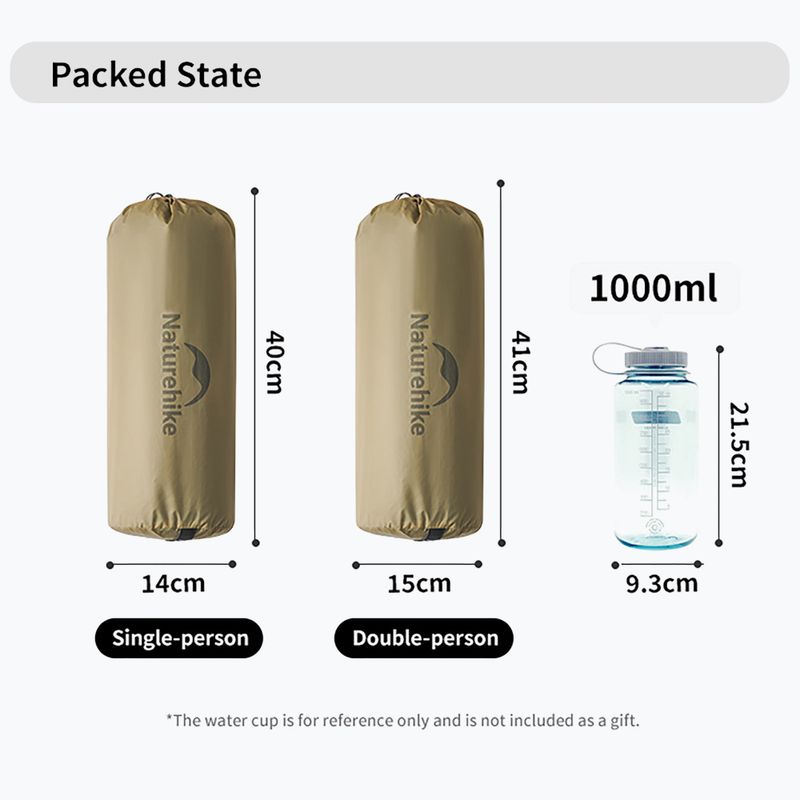 2 vietų žygio palapinė Naturehike Mongar UL 2 15D moon rock gray 4