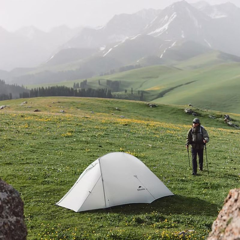 2 vietų žygio palapinė Naturehike Mongar UL 2 15D moon rock gray 4