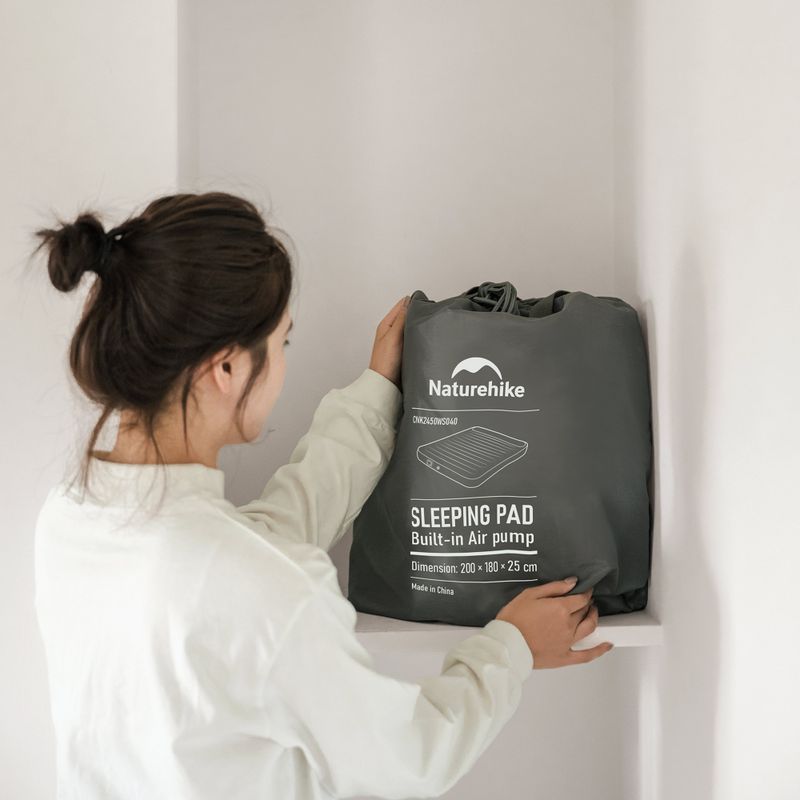Pripučiamas čiužinys Naturehike Chenjing with Pillow Triple grey 9