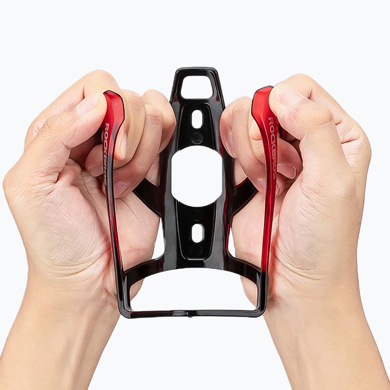 Gertuvės krepšelis Rockbros 31210007 Water Bottle Holder black/red 5