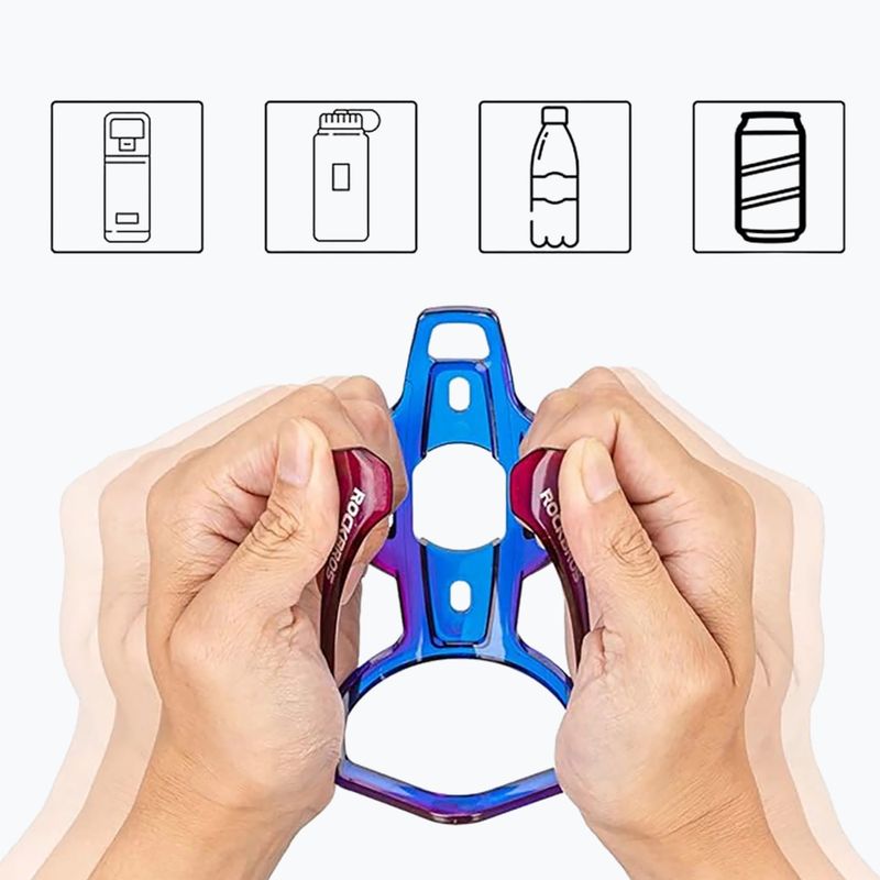 Gertuvės krepšelis Rockbros 31210007 Water Bottle Holder blue/purple 4