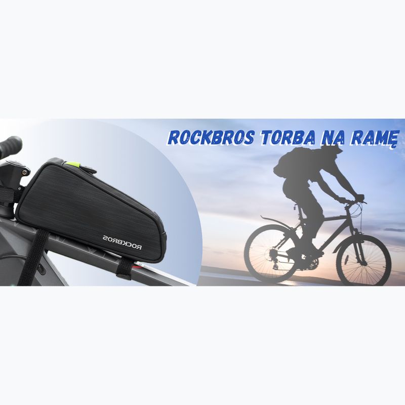 Dviračio rėmo krepšys Rockbros 301800450001 Bike Tube Bag black 10