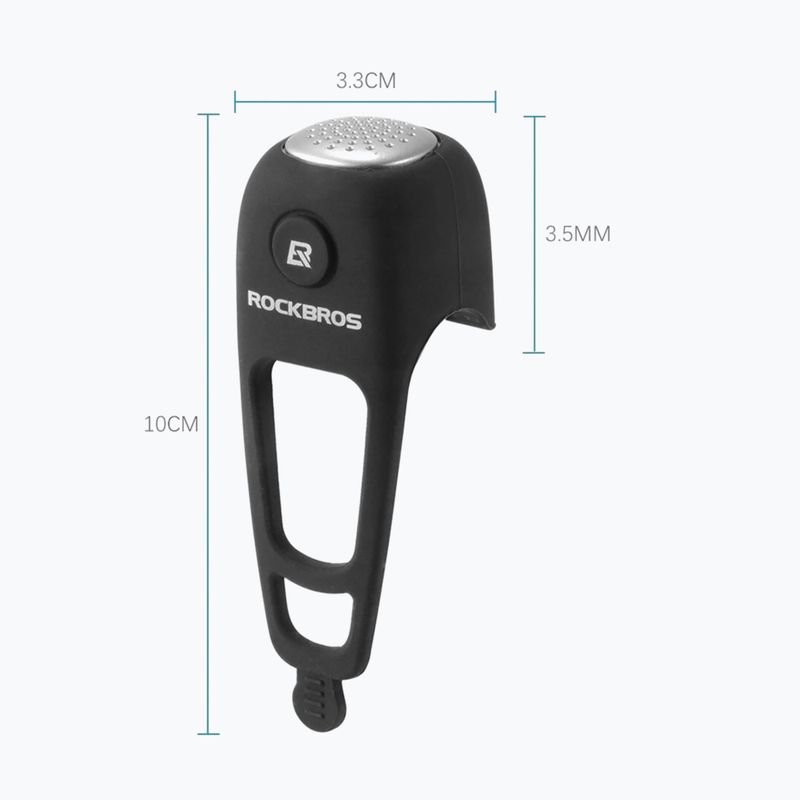 Dviračio skambutis Rockbros CB1709BK Electric Bell black 5