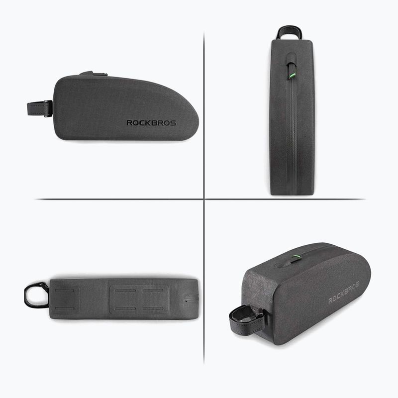 Dviračio rėmo krepšys Rockbros AS-019 Bike Tube Bag S black 3