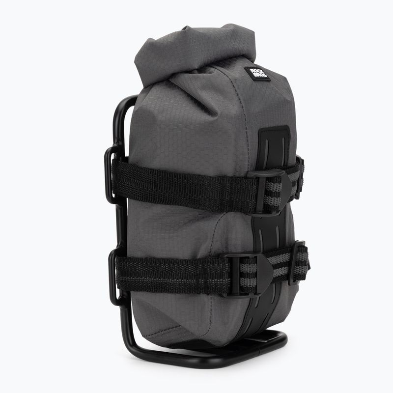 Dėklas ir bagažinė dviračio purkštukui Rockbros Front Fork Rack+Fork Bag grey/black 2