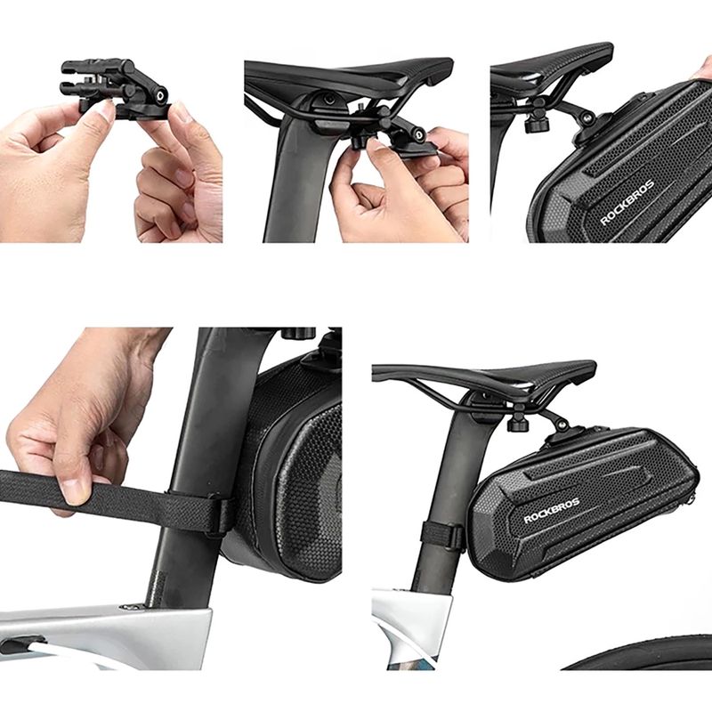Dviračio balneliui skirtas krepšys Rockbros B69 Bike Saddle Bag black 5