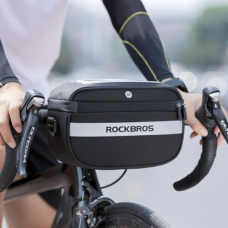 Dviračio rankenos krepšys Rockbros B27 Bike Front Bag black 9