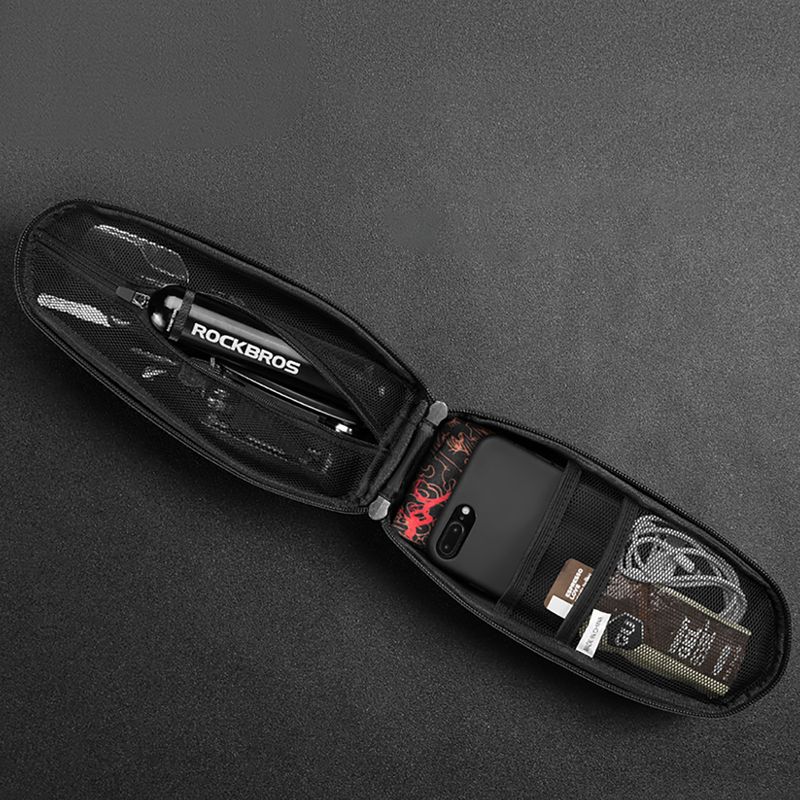 Dviračio rėmo krepšys Rockbros B61 Bike Tube Bag L black 3