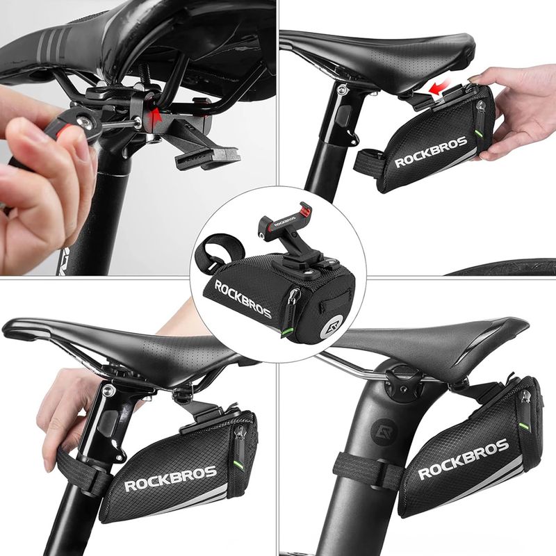 Dviračio balneliui skirtas krepšys Rockbros C28BK Bike Saddle Bag black 3
