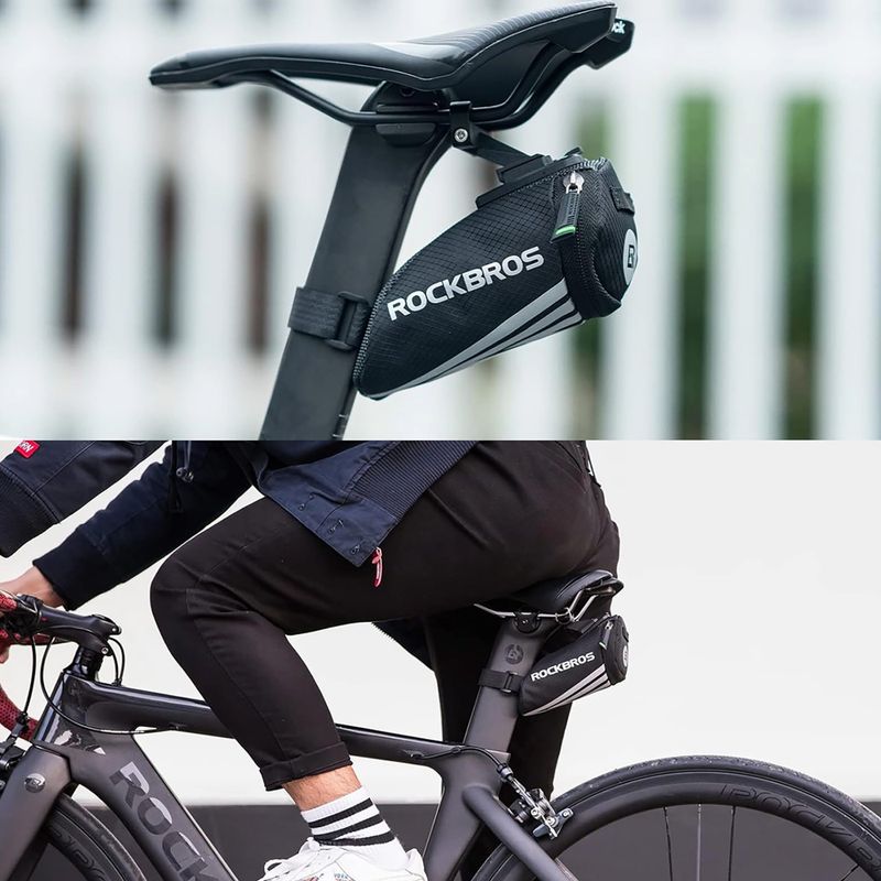 Dviračio balneliui skirtas krepšys Rockbros C28BK Bike Saddle Bag black 6