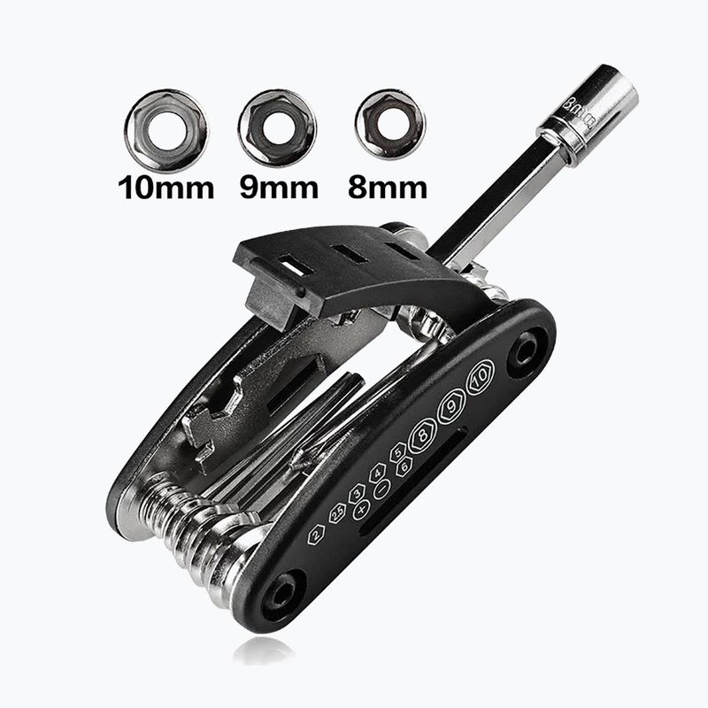Raktas dviratininkui Rockbros GJ1601 Repair Tool 16in1 black/silver 4