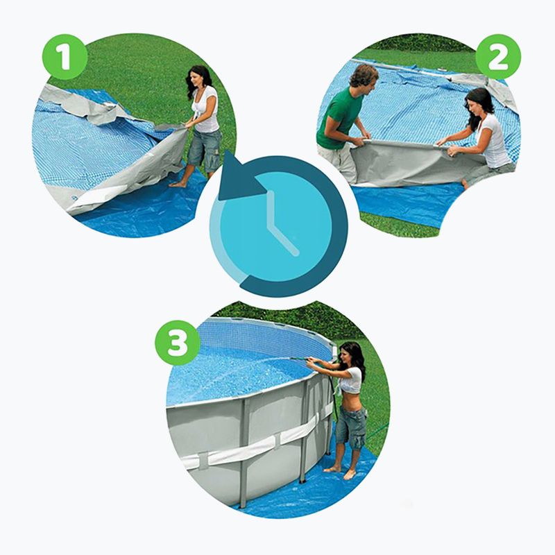 Karkasinis baseinas Bestway Steel Pro Max Pool Set 396 x 122 cm pilkas 10