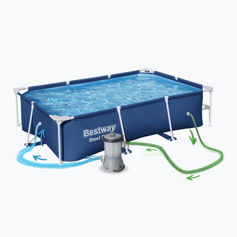 Karkasinis baseinas Bestway Steel Pro Pool 259 cm mėlynas 4