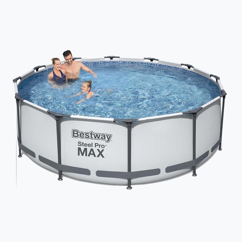 Karkasinis baseinas Bestway Steel Pro Max Pool Set 366 x 100 cm pilkas 2