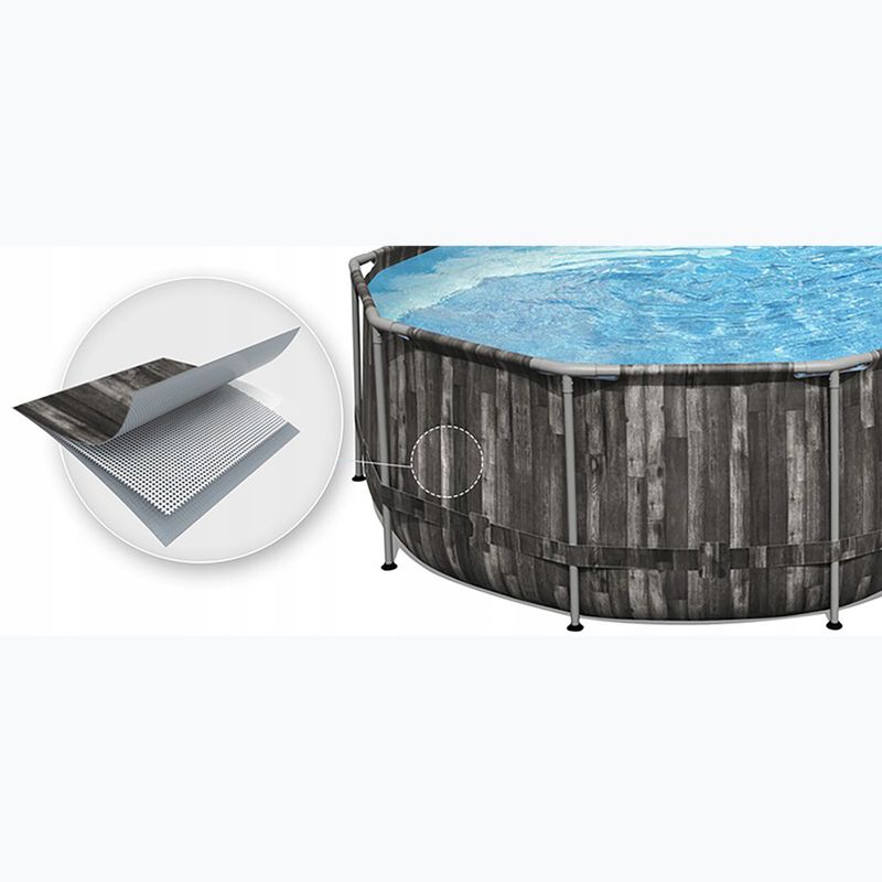 Karkasinis baseinas Bestway Power Steel Oval Pool Set 610 x 366 cm rudas 4