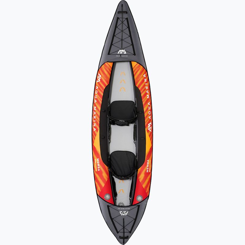 Aqua Marina Touring Kayak oranžinė Memba-390 2 asmenų pripučiama 12'10 baidarė 2