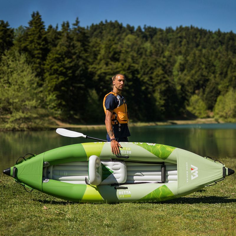 Aqua Marina pramoginė baidarė žalia BE-312 1 asmens 10'3″ pripučiama baidarė 8
