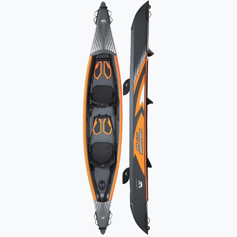 Aqua Marina Tomahawk gray Air-K 440 2 asmenų aukšto slėgio pripučiama baidarė 14'5″