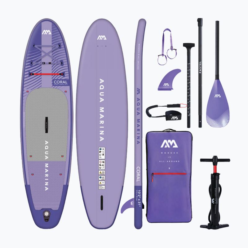 Aqua Marina Coral 10'2" violetinė SUP lenta BT-23COPN 9
