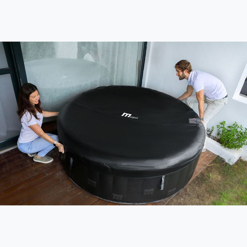 6 vietų sūkurinė vonia MSpa Comfort Starry pilka antracitinė 23