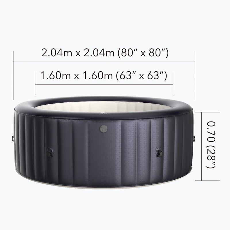 6 vietų sūkurinė vonia MSpa Muse Jet Carlton astralinė naktis 17