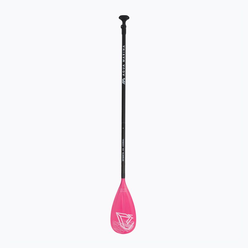 SUP irklas 3 dalių Aqua Marina SPORTS III CORAL juoda-rožinė B0303624