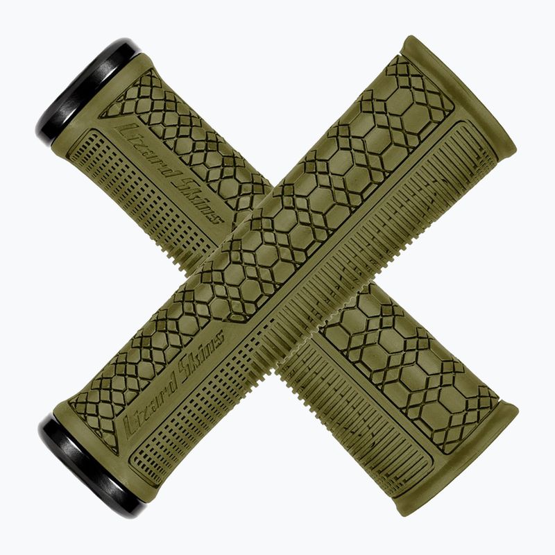Vairo rankenos Lizard Skins 36.5 Single-Clamp Gradient olive green