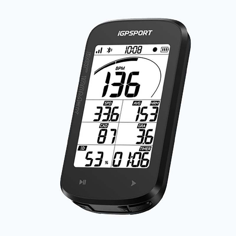 Kompiuteris dviračiui iGPSport GPS BSC100 Max black 2