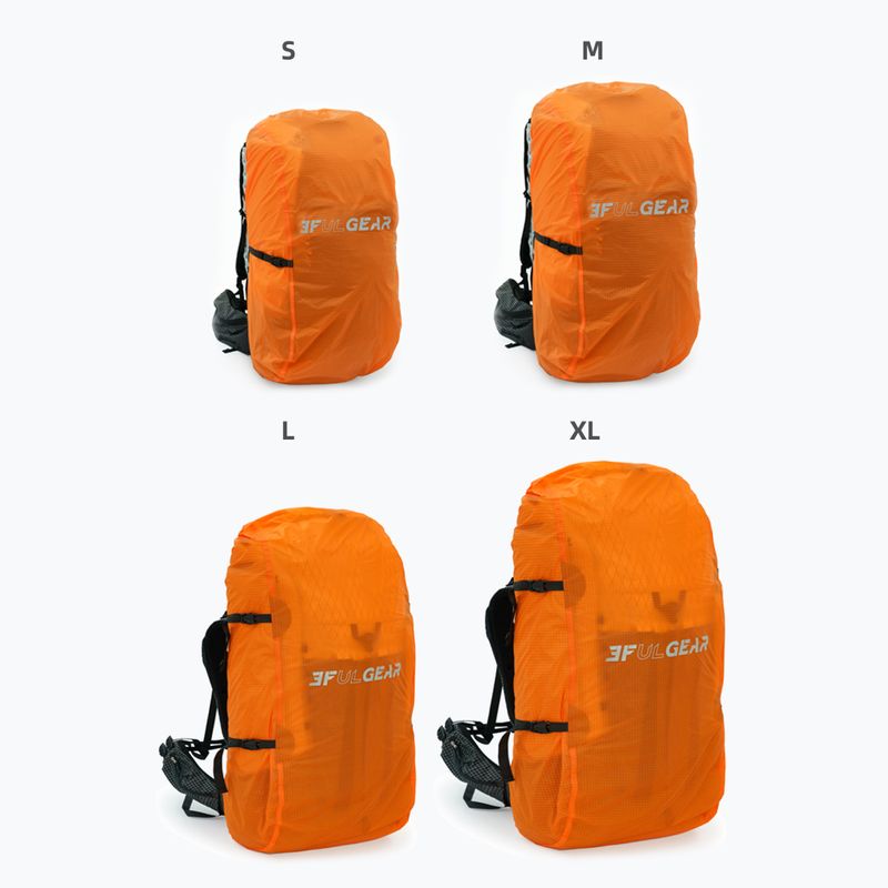 Dėklas kuprinei 3F UL Dyneema Pack M 35-50l Orange 2