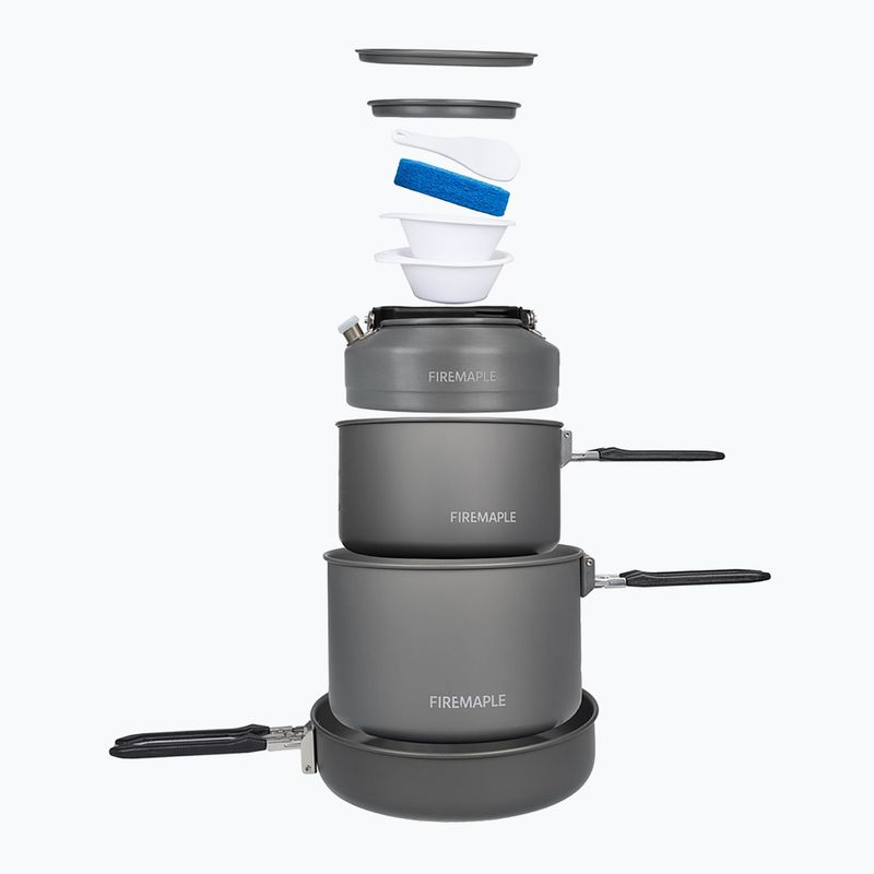 Turistinių puodų rinkinys Fire-Maple Feast 4 black 2