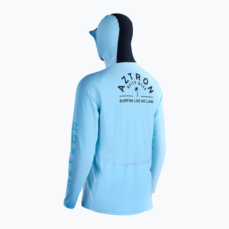 Vyriški plaukimo marškinėliai ilgomis rankovėmis Aztron Surfing Hooded Rashguard 2