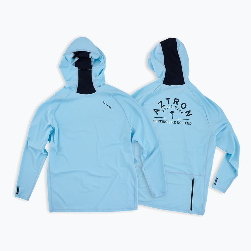 Vyriški plaukimo marškinėliai ilgomis rankovėmis Aztron Surfing Hooded Rashguard 7