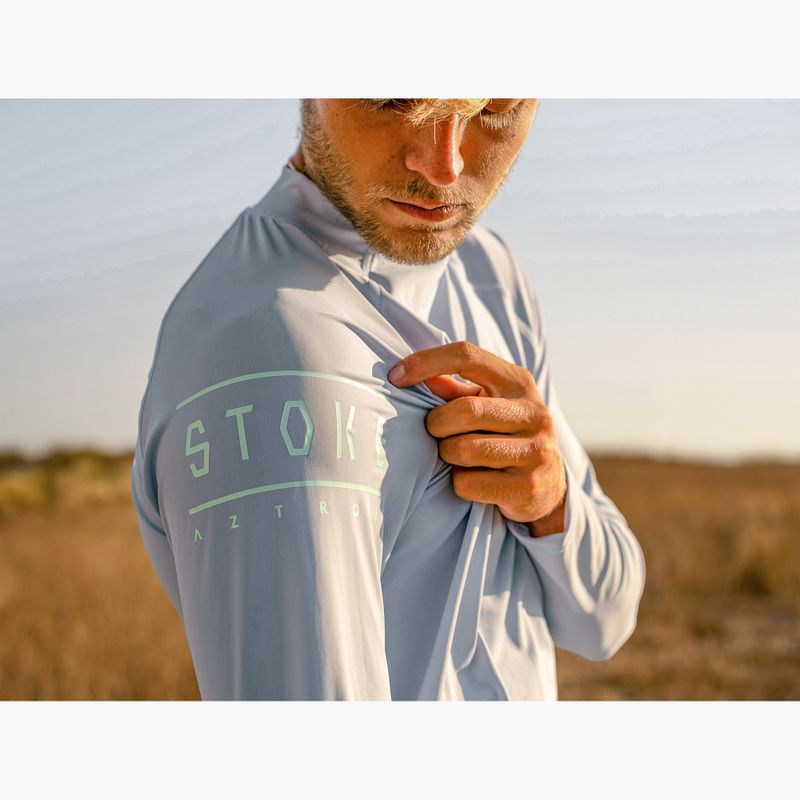 Vyriški plaukimo marškinėliai ilgomis rankovėmis Aztron Stoke Surfing Rashguard 9