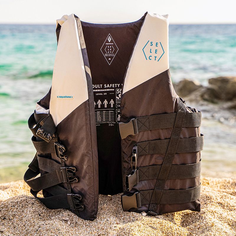 Apsauginė liemenė Aquatone Select Safety Vest black/white 5