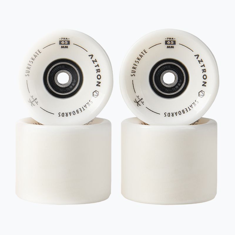 Riedlentės ratukai  Aztron Surfskate 65 mm / 78A 4 vnt. bright white