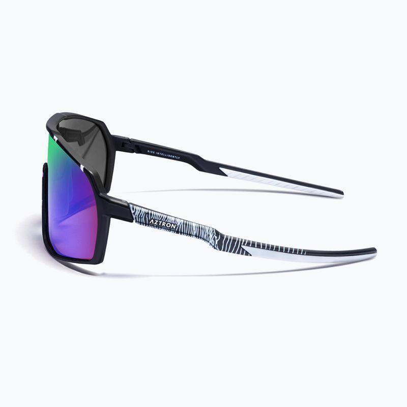 Akiniai nuo saulės Aztron Thunder metalblack/white/polarizedgreen/twilightmirr/grey 4