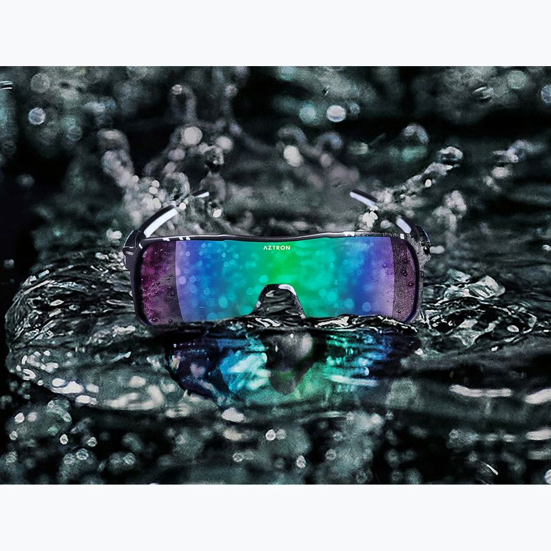 Akiniai nuo saulės Aztron Thunder metalblack/white/polarizedgreen/twilightmirr/grey 6