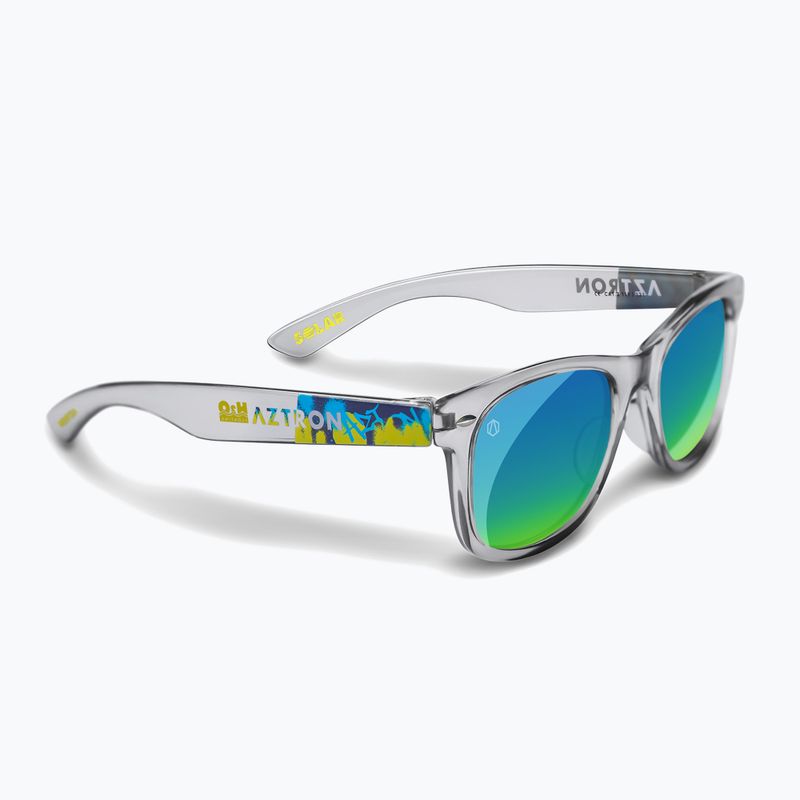 Vaikiški saulės akiniai Aztron Solar ice grey/graffiti/polarized blue/yellow mirror/grey. 6