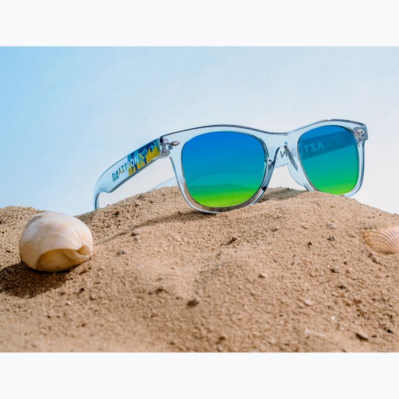 Vaikiški saulės akiniai Aztron Solar ice grey/graffiti/polarized blue/yellow mirror/grey. 10