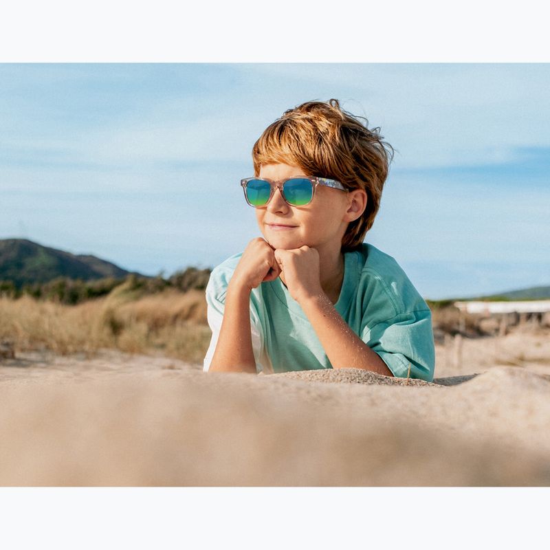 Vaikiški saulės akiniai Aztron Solar ice grey/graffiti/polarized blue/yellow mirror/grey. 11