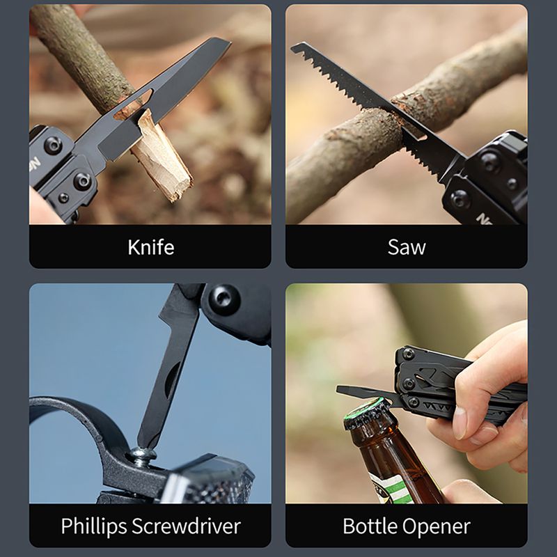 Daugiafunkcinis įrankis Nextool Knight Multi Tool black 13