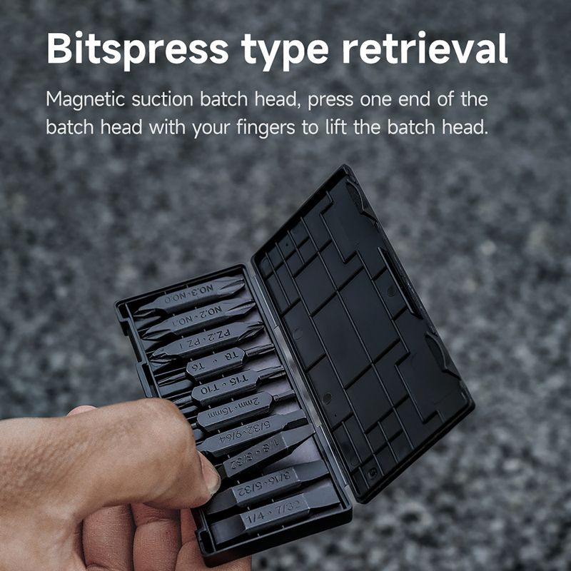 Bitų rinkinys Nextool Bit Kit AS1 black 3