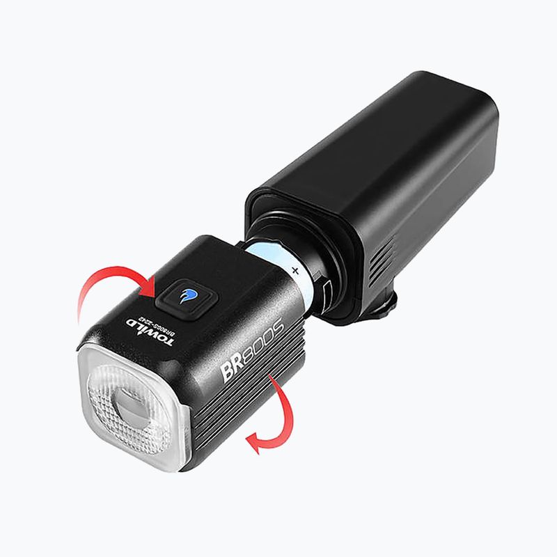 Priekinis dviračio žibintas Towild BR800S black 5
