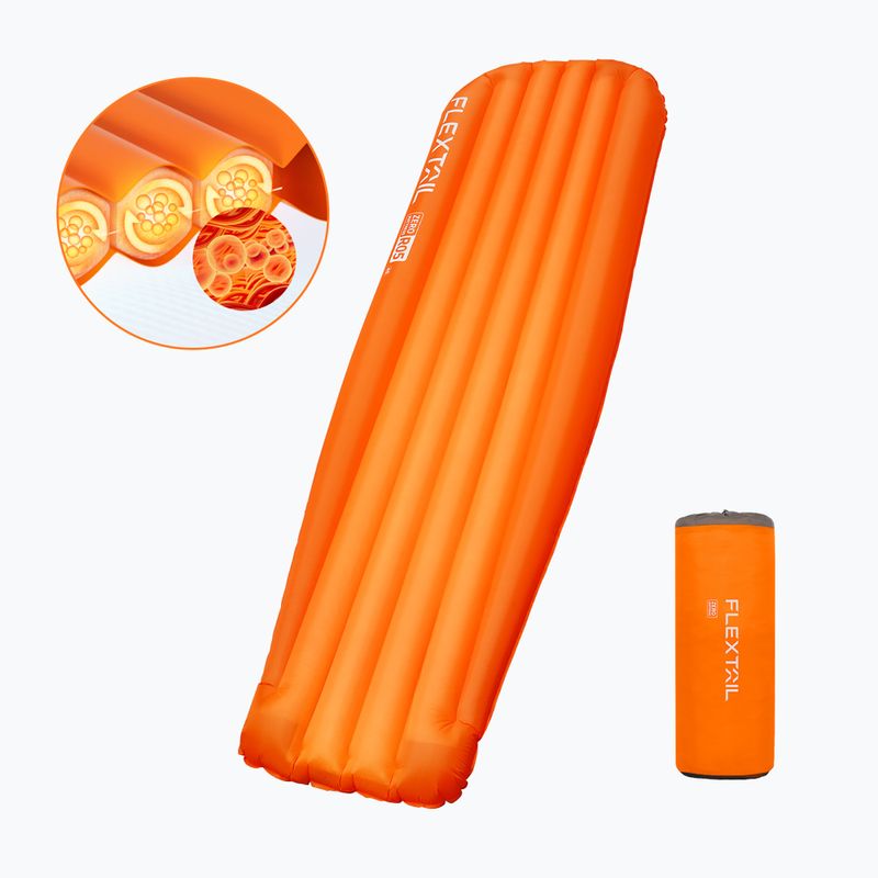 Pripučiamas čiužinys Flextail Zero R05 Mummy orange 2