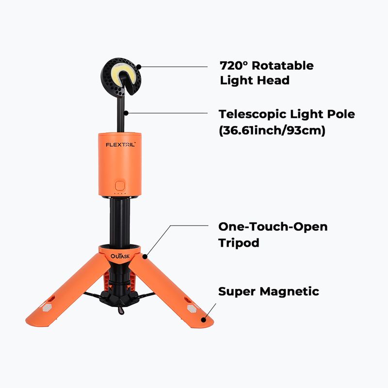 Žibintuvėlis FLEXTAIL Evo orange 4