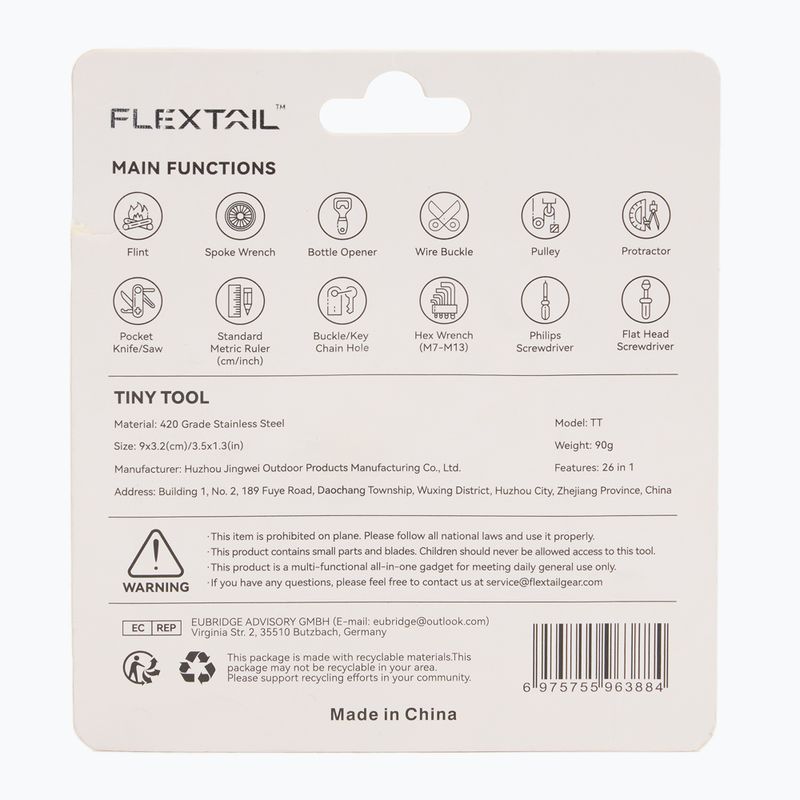 Daugiafunkcinis įrankis Flextail Tiny Tool black 2