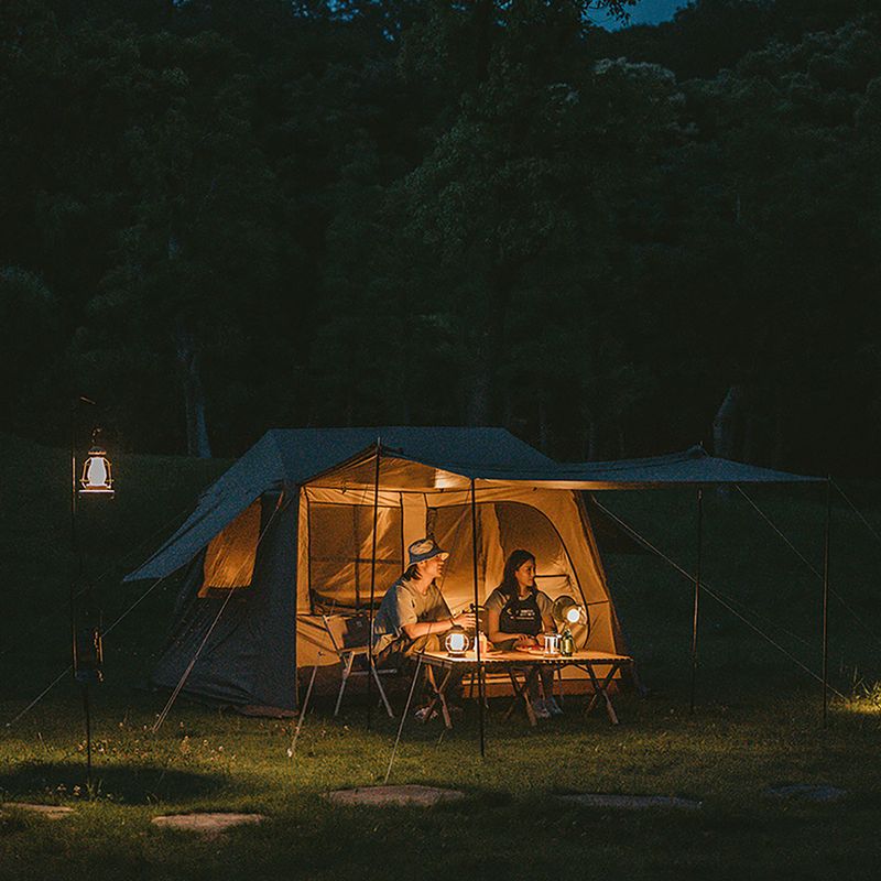 Keturvietė stovyklavimo palapinė Naturehike Village 6.0 brown 9