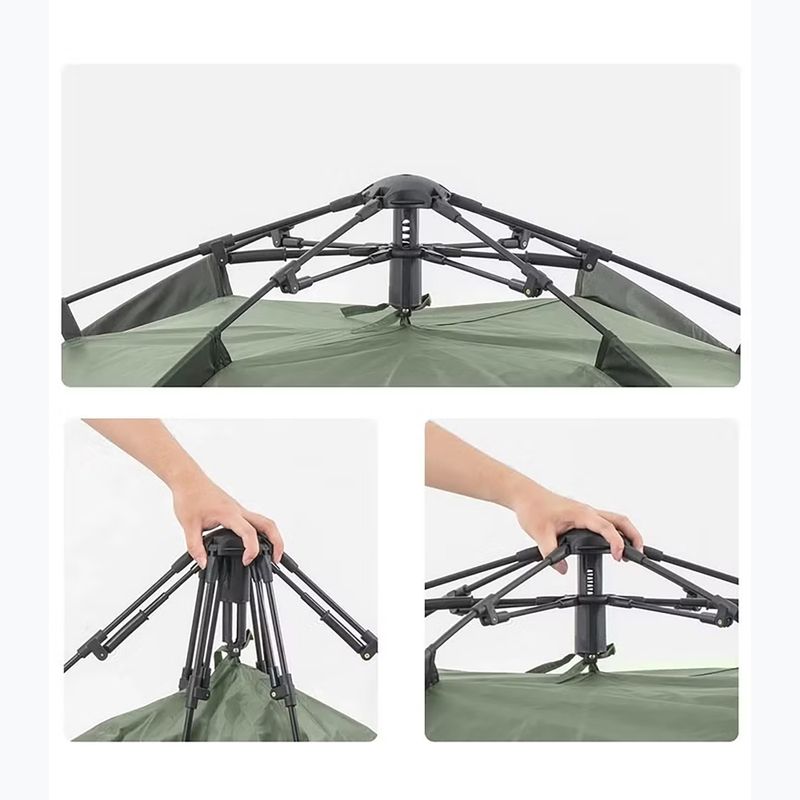 4 vietų stovyklavimo palapinė Naturehike Pop-Up 4 Automatic forest green 3