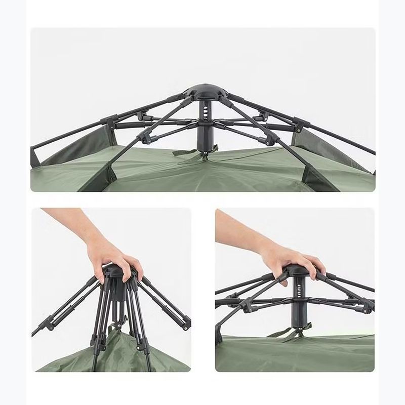 3 vietų stovyklavimo palapinė Naturehike Pop-Up 3 Automatic forest green 4