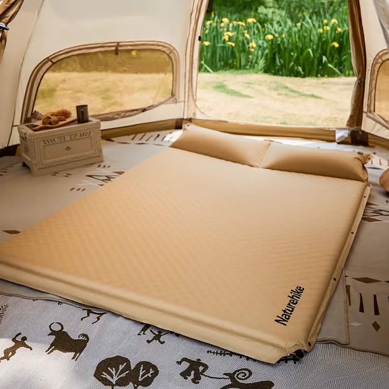 Savaime prisipučiantis kilimėlis Naturehike Automatic Inflatable Cushion With Pillow cream 2